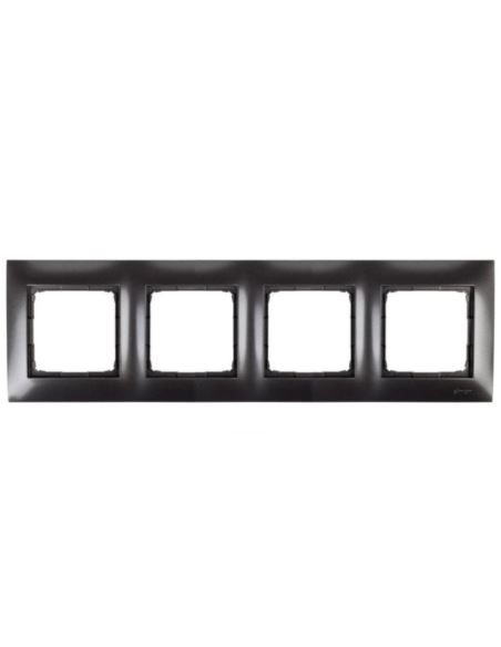 Simon54 Ramka poczwórna antracyt 4 pola