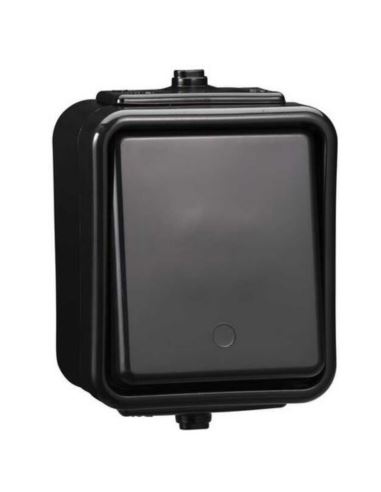 Łącznik 1 biegunowy IP44 CEDAR WNT100C05 n/t czarn