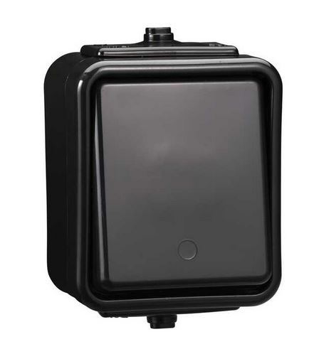 Łącznik 1 biegunowy IP44 CEDAR WNT100C05 n/t czarn