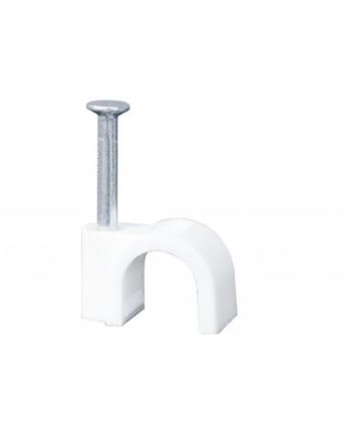 Uchwyt kablowy z gwoździem FLOP-8mm (100szt.)