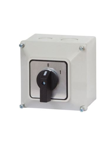 Wyłącznik 25A 0/1 3P IP65 w obudowie