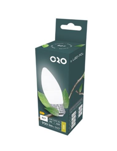 Żarówka LED ORO TOTO 8W/830 E27 C37 świeczka