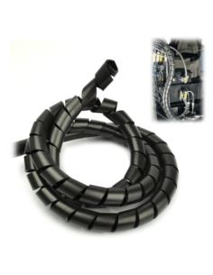 Wężyk spiralny ochronny WSN24/S czarny (10 mb)