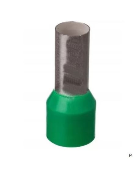 Końcówka tulejkowa izolowana HI 16/18 ERHL zielona