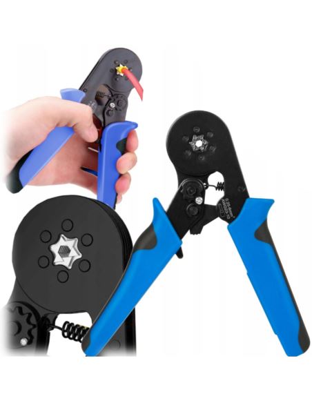 Zaciskarka do końcówek izolowanych 0,25-6mm2