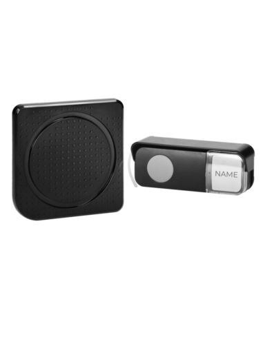 Dzwonek TOGI AC sieciowy bezprzewod. czarny IP44