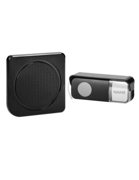 Dzwonek TOGI AC sieciowy bezprzewod. czarny IP44