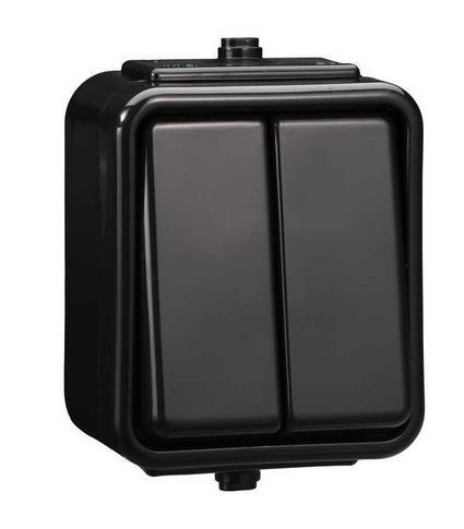 Łącznik świecznikowy IP44 CEDAR WNT500C05 n/t czar