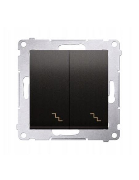 Simon54 Łącznik schodowy podwójny antracyt