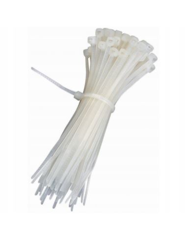 Opaska kablowa 360x4,8mm biała (100szt.)