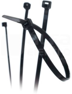 Opaska kablowa 200x3.5mm UV Czarna 100szt.CV200IW