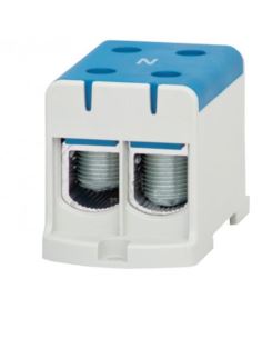 Złączka LZ 2x150/2x150mm2 niebieska na szynę TH35