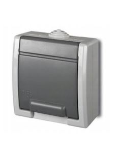 AQUANT 2K gn. nt. poj. z uziem IP55 szary