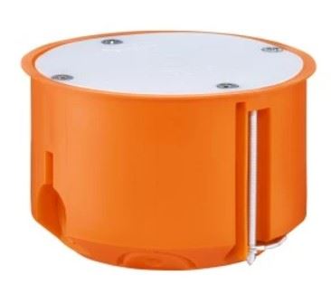 Puszka regips P80F z przykręcaną pokrywą fi80