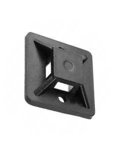 Uchwyt opaski 19x19 samoprzylepny czarny 100szt.