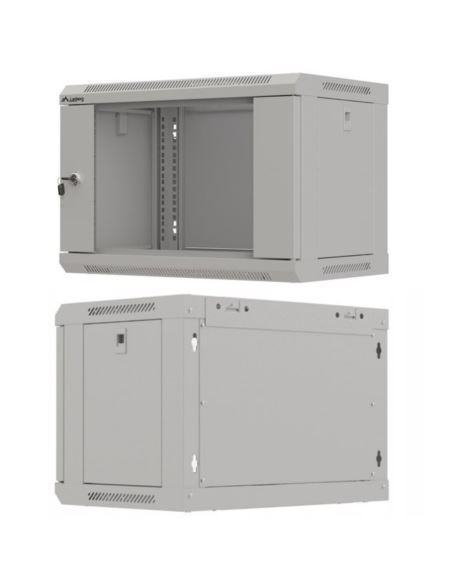 Szafa RACK wisząca 19" 6U 540x350mm szara