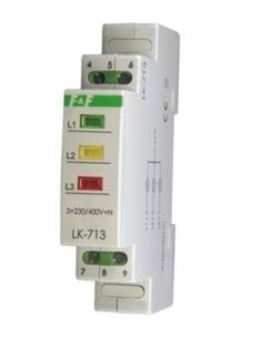 Kontrolka Lampka kontrolna trójfazowa LK-713K DIN