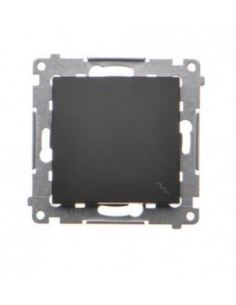 Simon54 Łącznik schodowy podwójny podśw.czarny mat