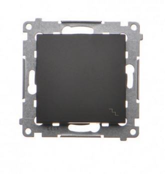 Simon54 Łącznik schodowy podwójny podśw.czarny mat