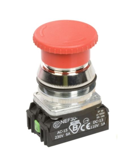 Przycisk NEF30-DRpXY czerwony PROMET