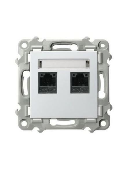 Szafir Gniazdo komputerowe GPK-2Z/K/m/00 pod.białe