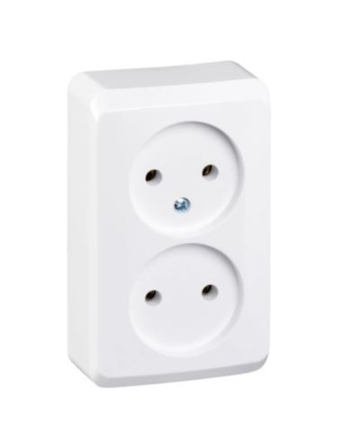 Gniazdo sieciowe PRIMA 2P+Z BIAŁE 16A IP20