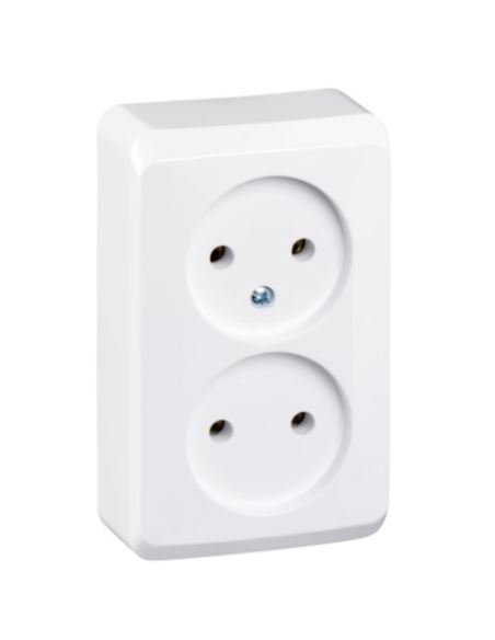 Gniazdo sieciowe PRIMA 2P+Z BIAŁE 16A IP20
