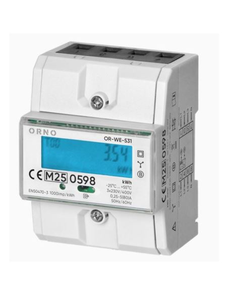 Licznik energi 3F 80A MID DIN TH35