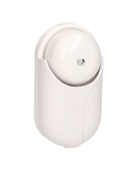 Dzwonek elektromechaniczny czaszowy 230V 90dB biał