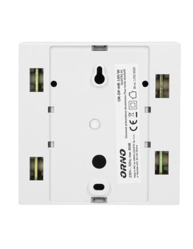 Dzwonek Quarto AC 230V dwutonowy DING-DONG biały