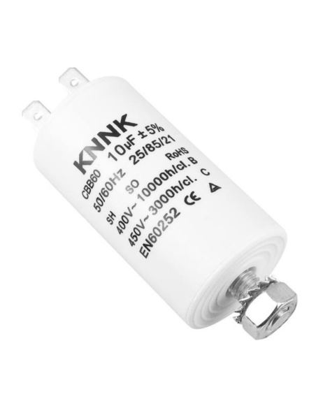 Kondensator rozruchowy 10uF 450V konektory śruba