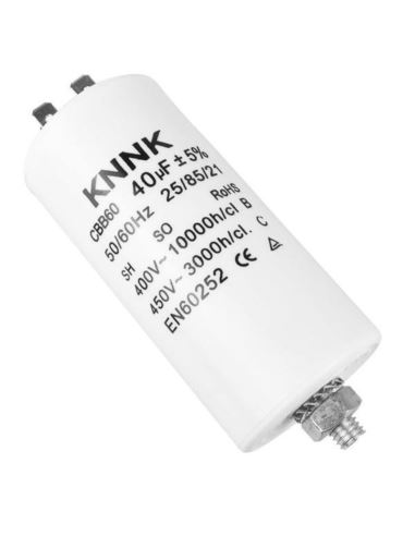 Kondensator rozruchowy 40uF 450V konektory śruba