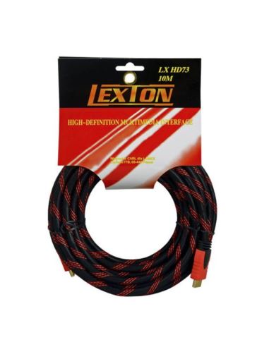 Kabel HDMI-HDMI 10m czerwony v1.4