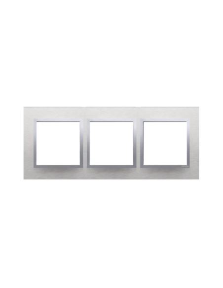 Simon 54 Nature Ramka potrójna metalowa satynowy