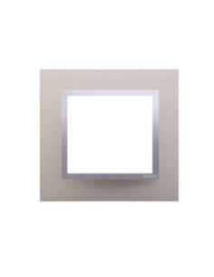 Simon54 Ramka pojedyńcza metalowa satynowy blask