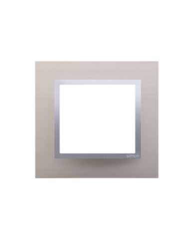 Simon54 Ramka pojedyńcza metalowa satynowy blask