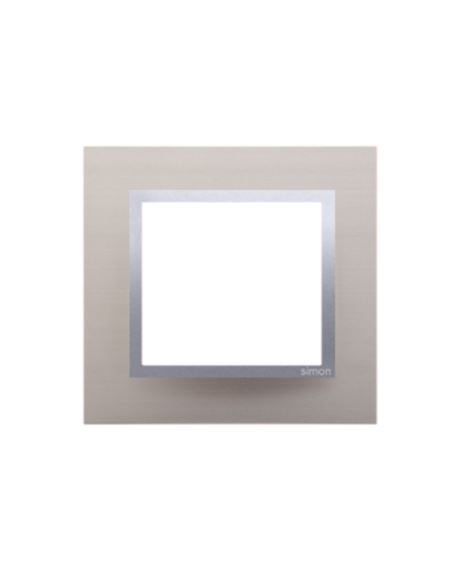 Simon54 Ramka pojedyńcza metalowa satynowy blask