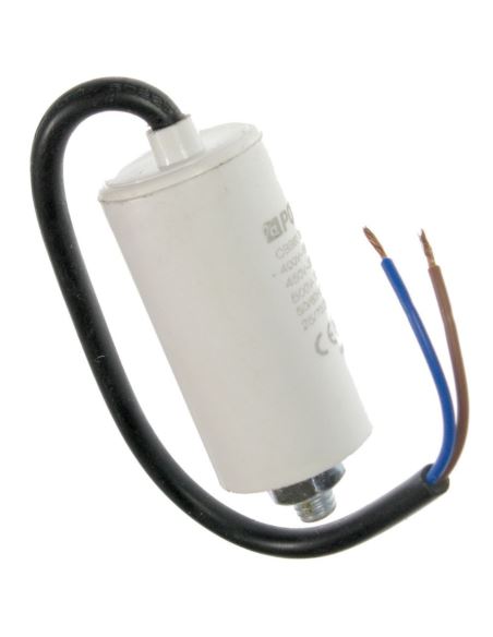 Kondensator rozruchowy 4uF 450V przewody z śrubą