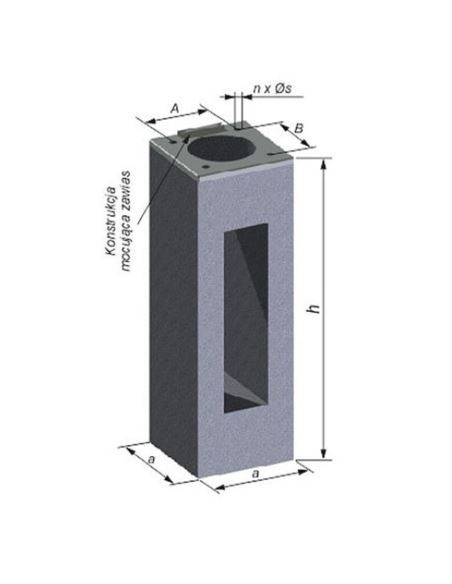 Fundament  F-100/200 betonowy