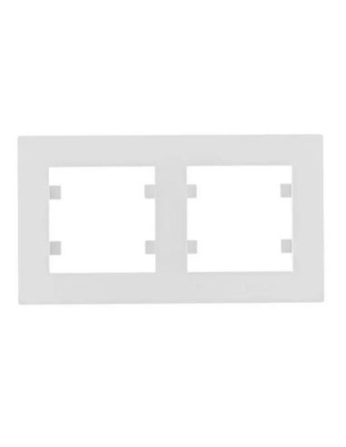 Lumina intense Ramka 2-krotna pozioma biała