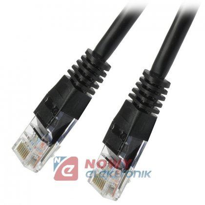 Kabel LAN kat.6 UTP 5m czarny NEPOWER Patchcord