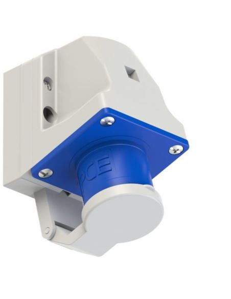 Wtyczka odbiornikowa 16A 3P 230V niebieska IP44