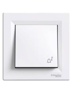 ASFORA Przycisk dzwonek biały