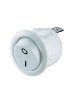 Łącznik kołyskowy okrągły biały