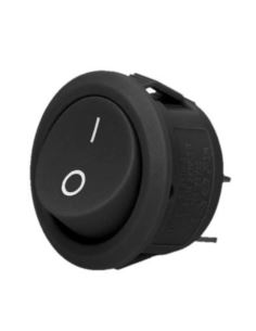 Łącznik kołyskowy okrągły czarny