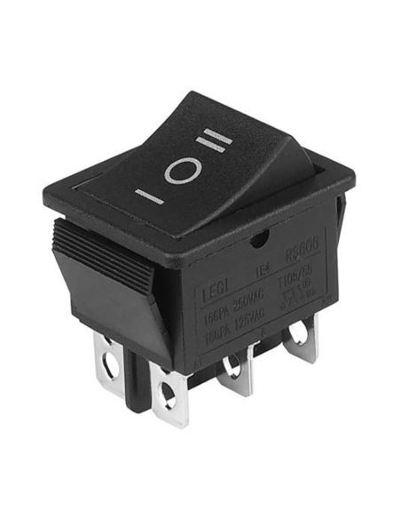 Przełącznik 3 pozycyjny, stabilny 2p, ON-OFF-ON