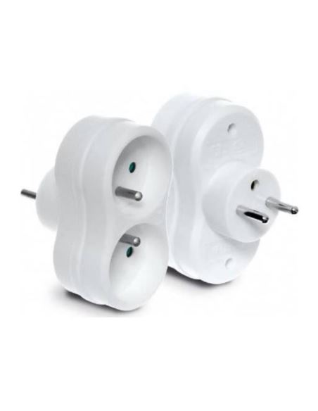 Rozgałęźnik elektryczny 2x2P+Z  16A 250V