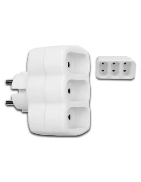 Rozgałęźnik elektryczny 3 gniazda b/uziemienia