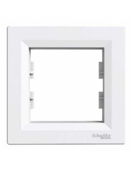 ASFORA Ramka 1-krotna pozioma BIAŁA