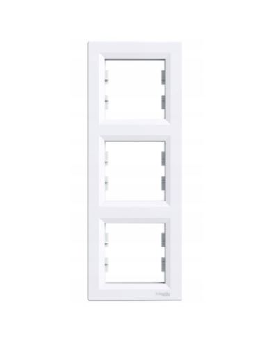 ASFORA Ramka 3-krotna pionowa  BIAŁA